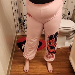 Pink Succubus Graphic Sweatpants
